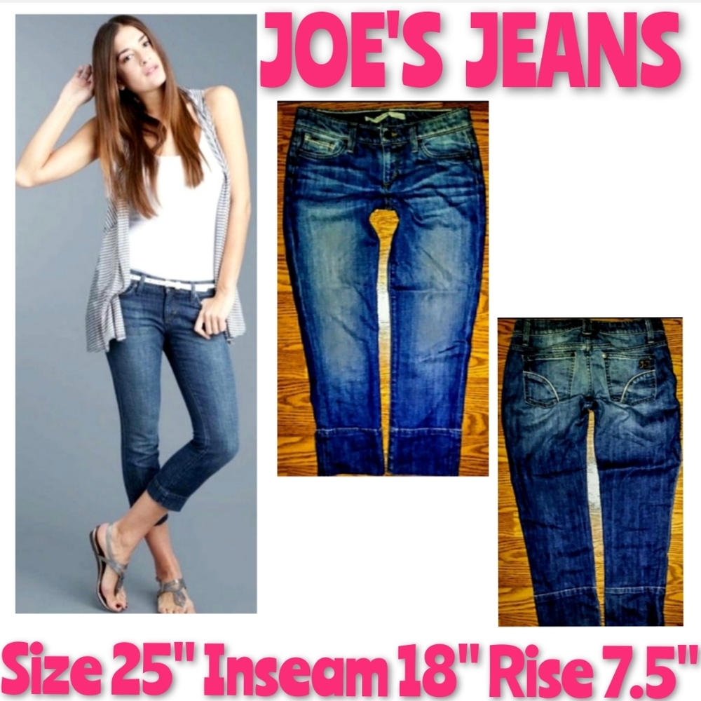 Joe's Jean Size 25 Socialite Kicker Skinny Crop